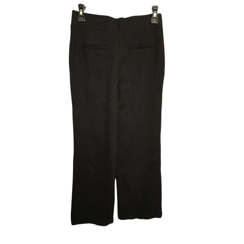 Magaschoni Black pinstriped Wide Leg Pants - Picture 2 of 4